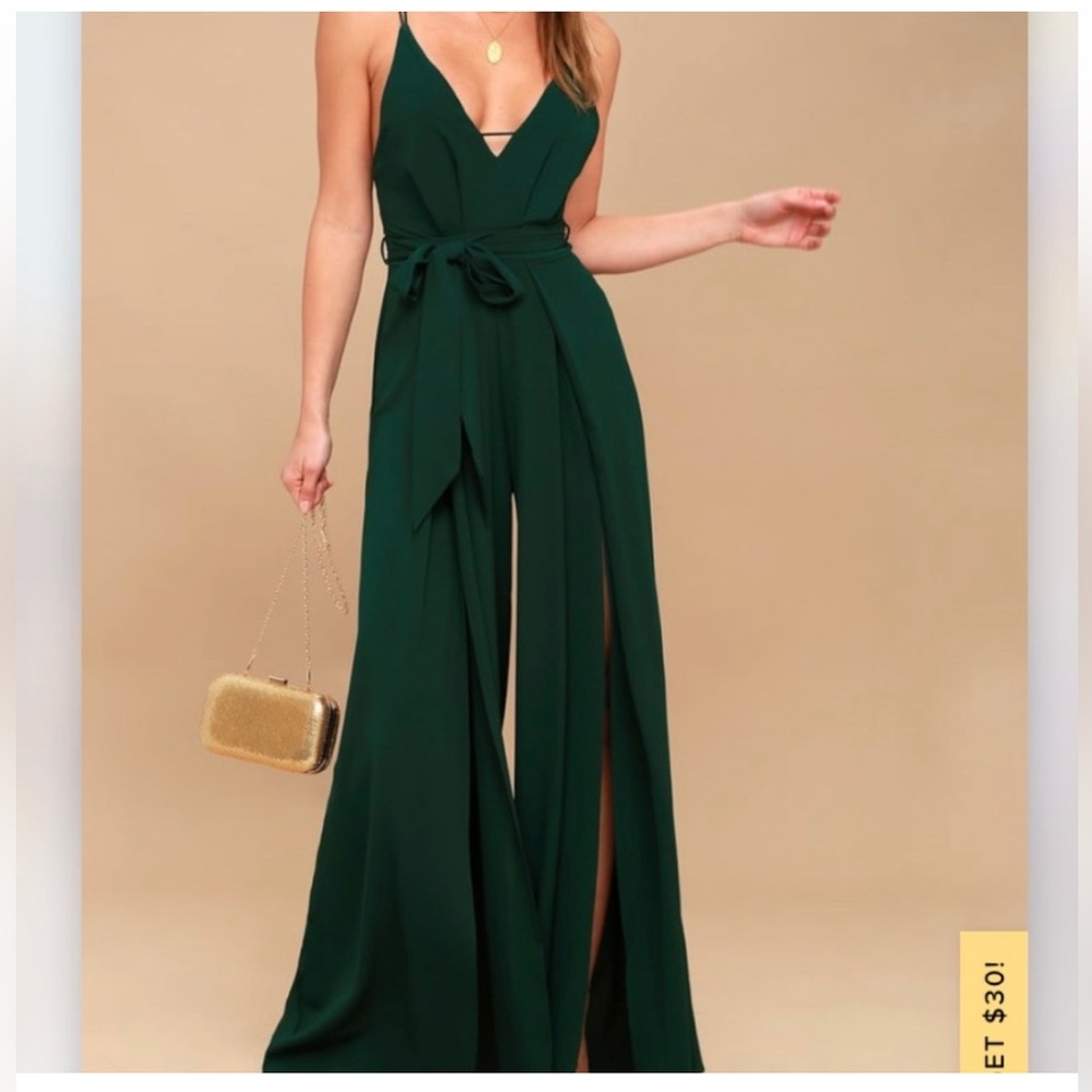 Lulus | Forest Green Jumpsuit